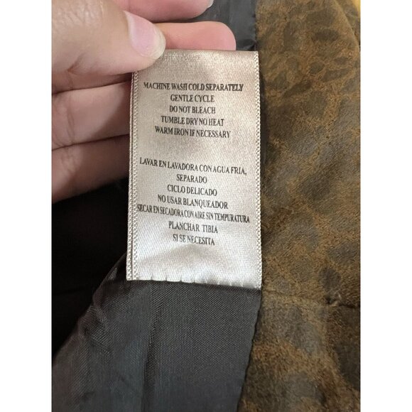 Kut From‎ The Kloth Women Faux Suede Size Medium Zip Jacket Leopard Print Preppy - Picture 9 of 16